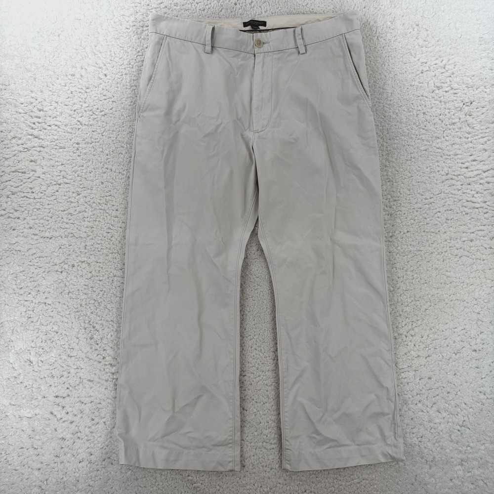 Banana Republic Chino Pants Mens 36x30 (36x27) Regular Fit Boot Cut Wide Leg Y2K